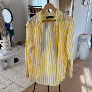 Polo Ralph Lauren Yellow and White Striped Top
